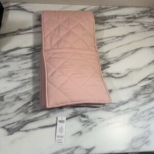 NWT Chico’s Quilted Cozy Cold Weather Scarf Pink Neck Warmer Wrap Winter OS